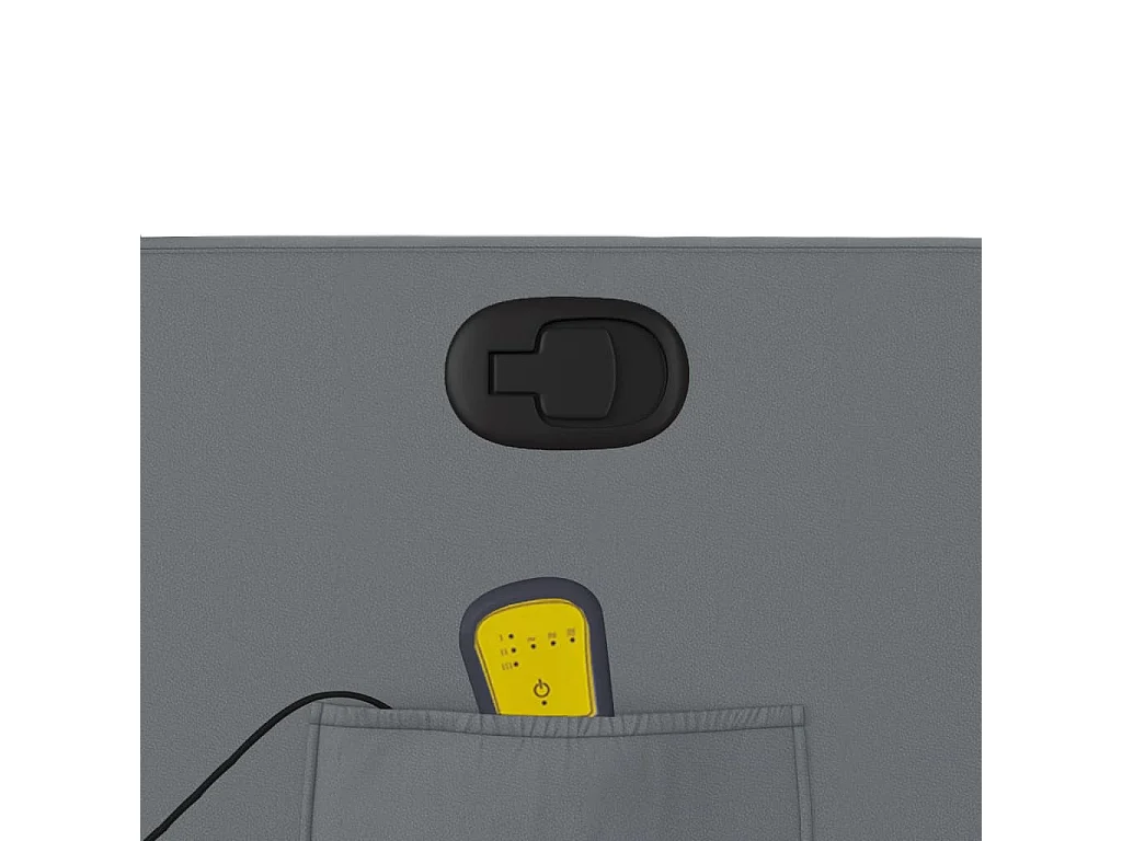 Fauteuil massant inclinable Gris Similicuir