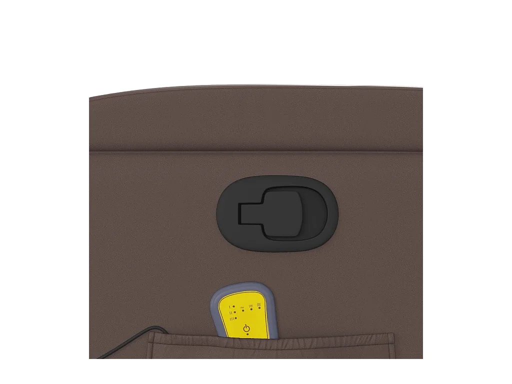 Fauteuil massant inclinable Marron Similicuir