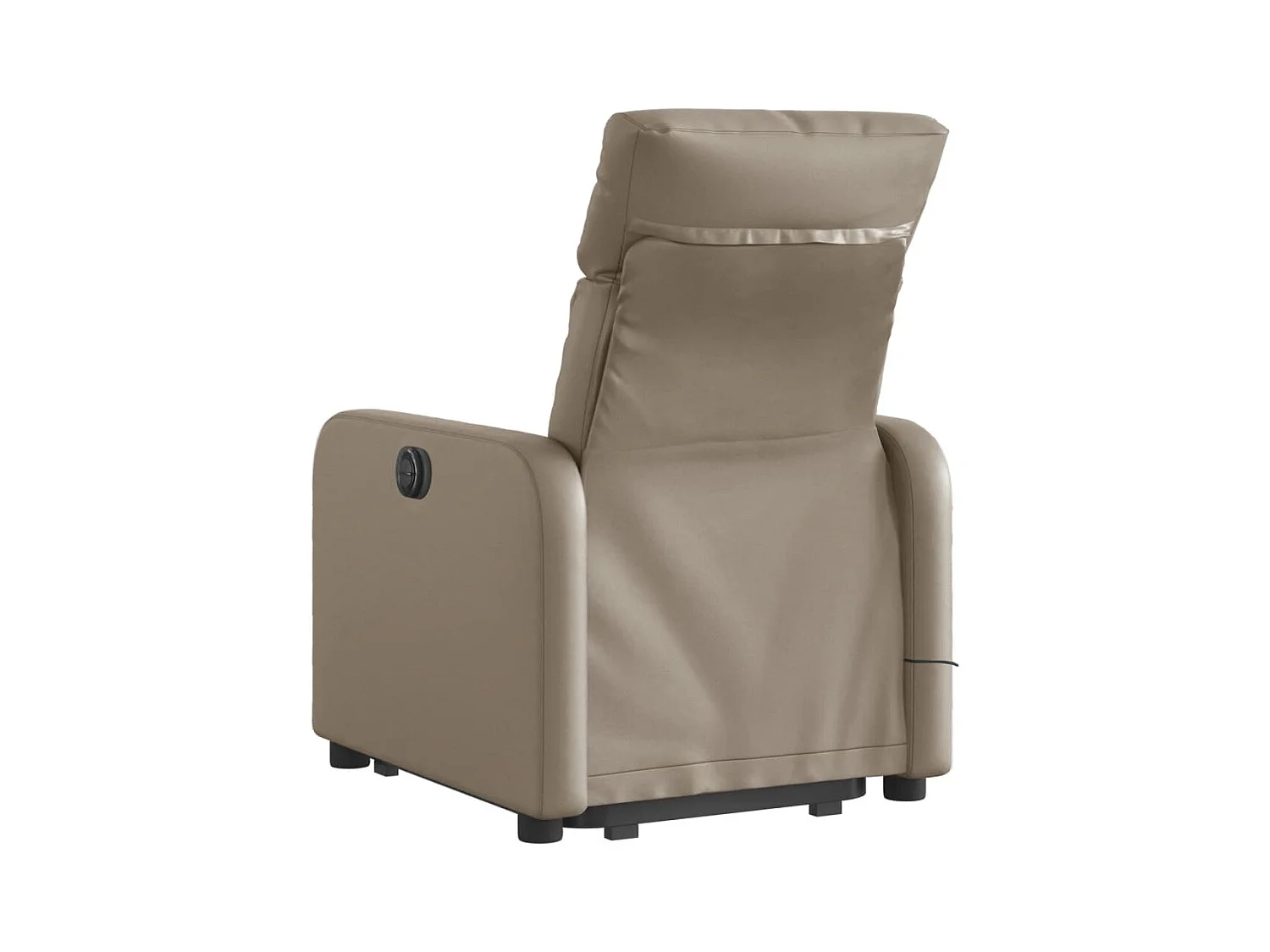 Fauteuil inclinable massant électrique cappuccino similicuir