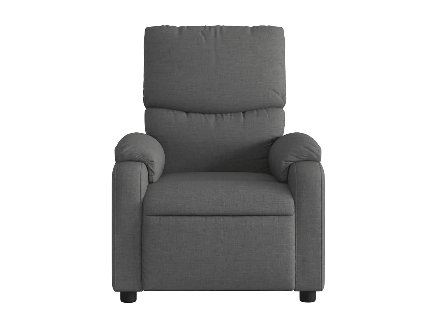 Fauteuil inclinable massant électrique gris foncé tissu