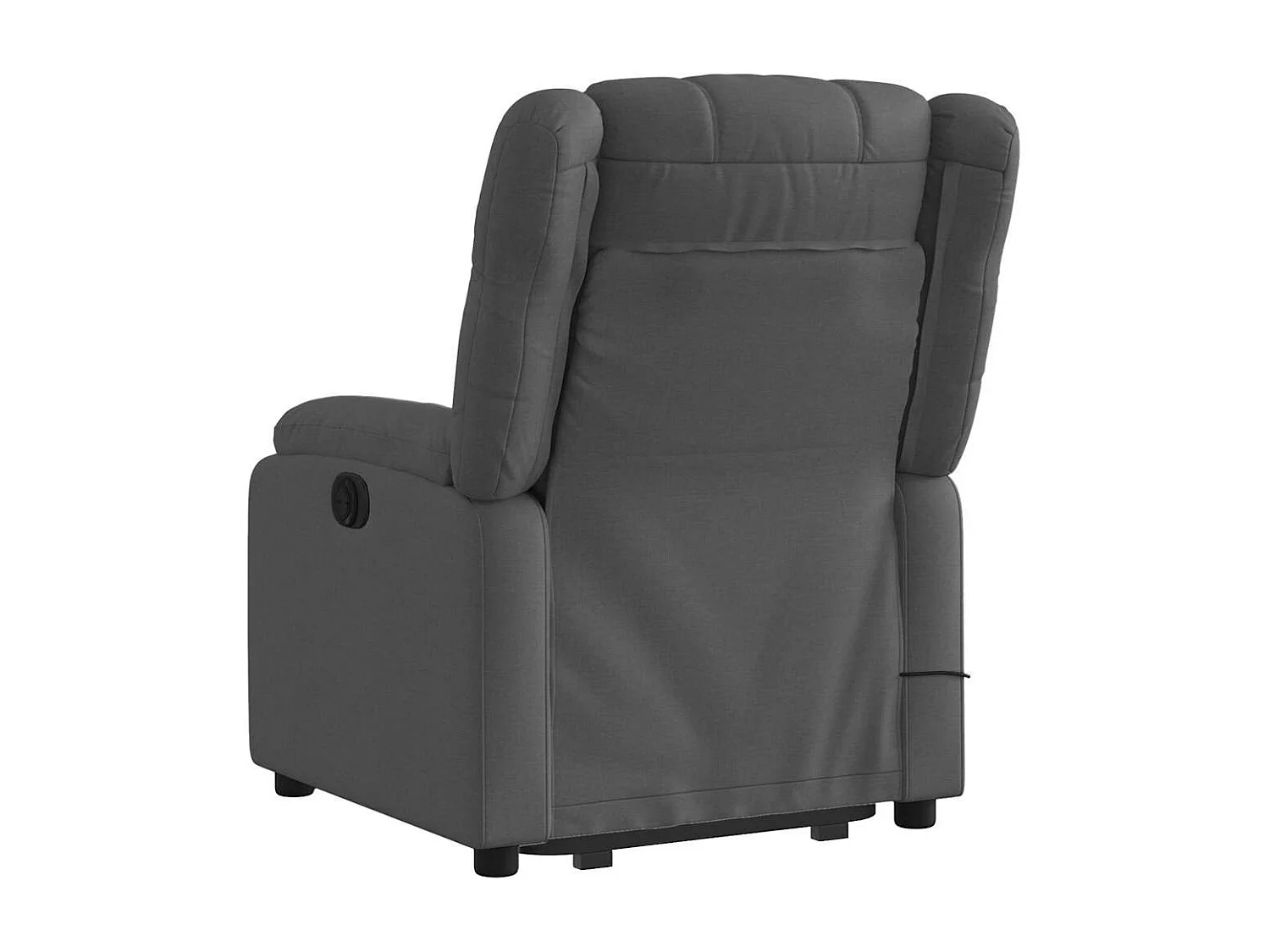 Fauteuil inclinable massant électrique Gris foncé Tissu