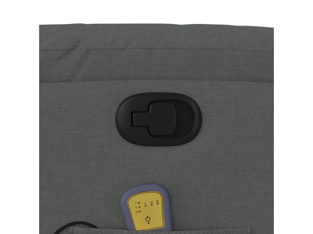 Fauteuil massant inclinable Gris foncé Tissu