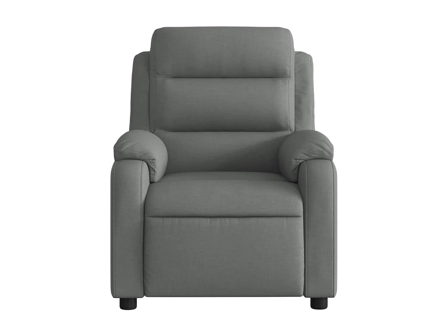 Fauteuil massant inclinable Gris foncé Tissu
