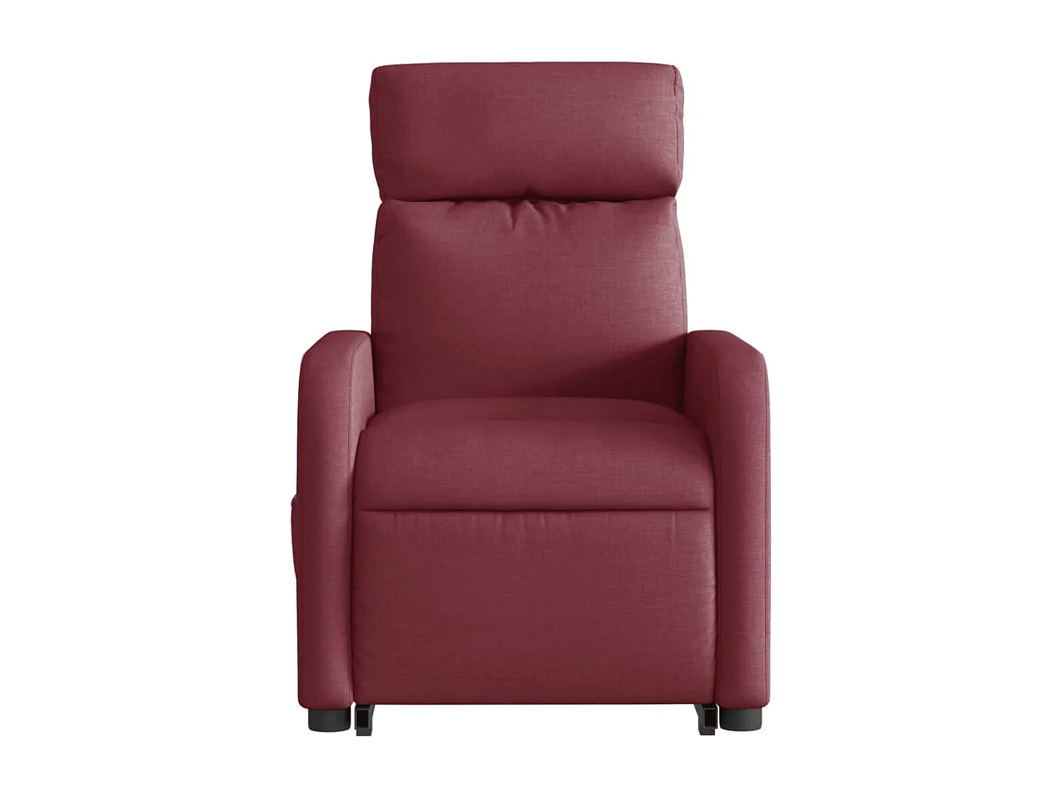 Poltrona de massagens reclin. elevatória tecido vermelho tinto