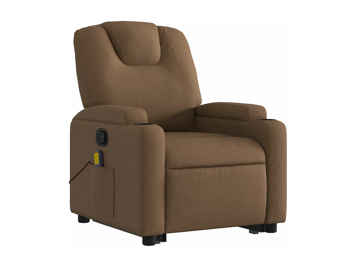 Fauteuil massant inclinable Marron Tissu