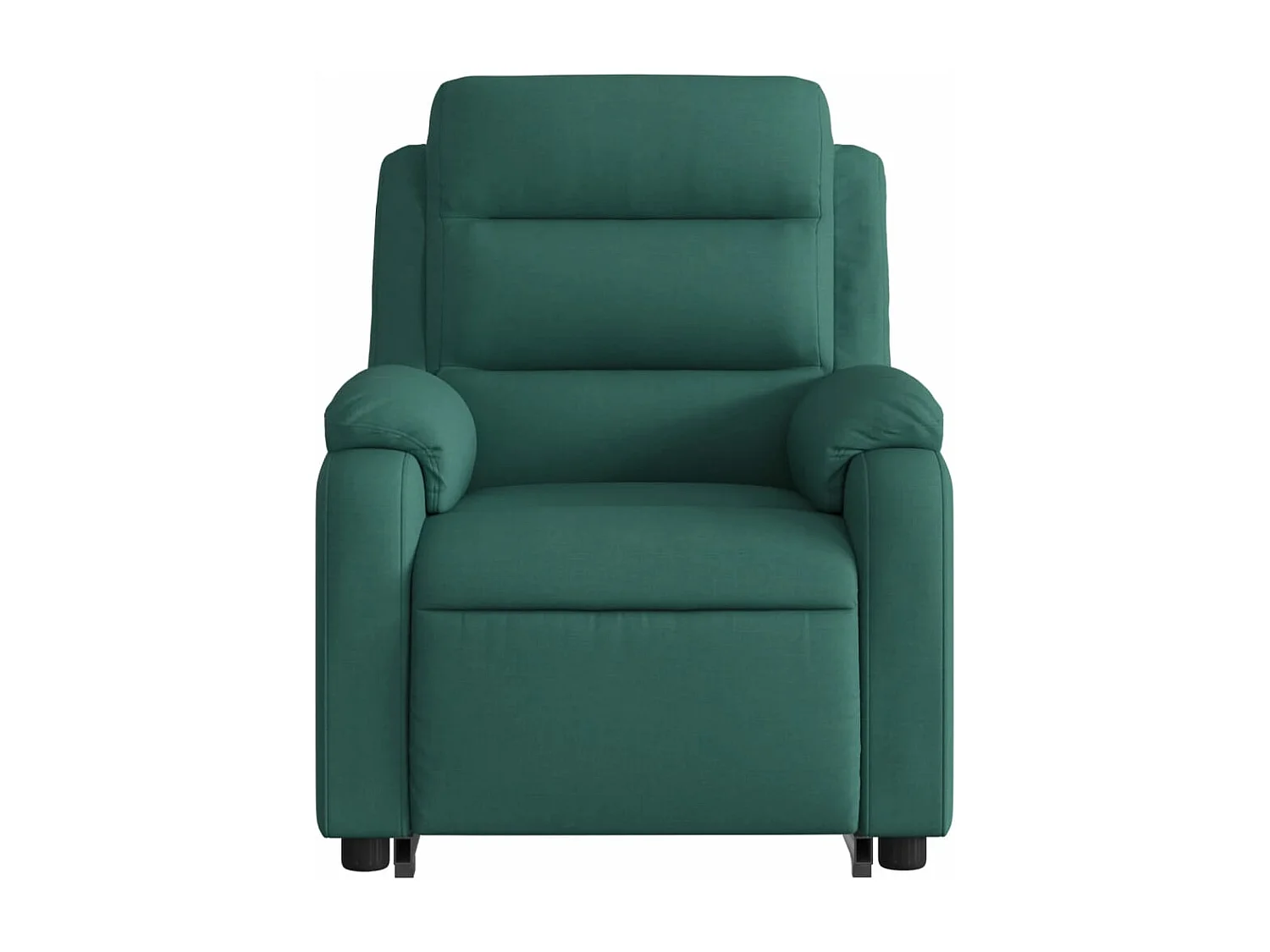 Fauteuil inclinable massant Vert foncé Tissu