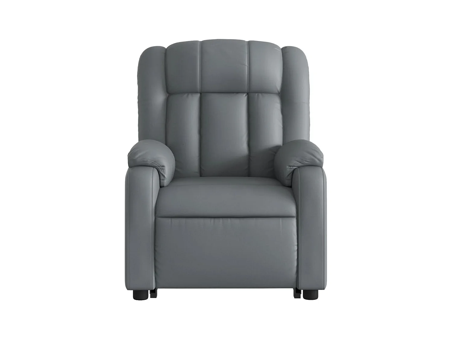 Fauteuil inclinable massant électrique gris similicuir