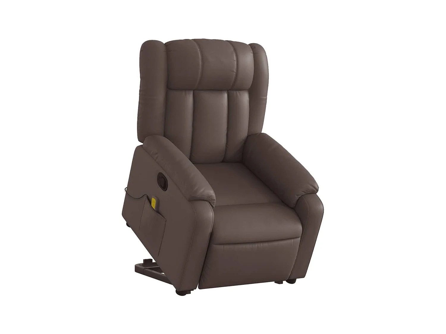 Fauteuil inclinable massant Marron Similicuir