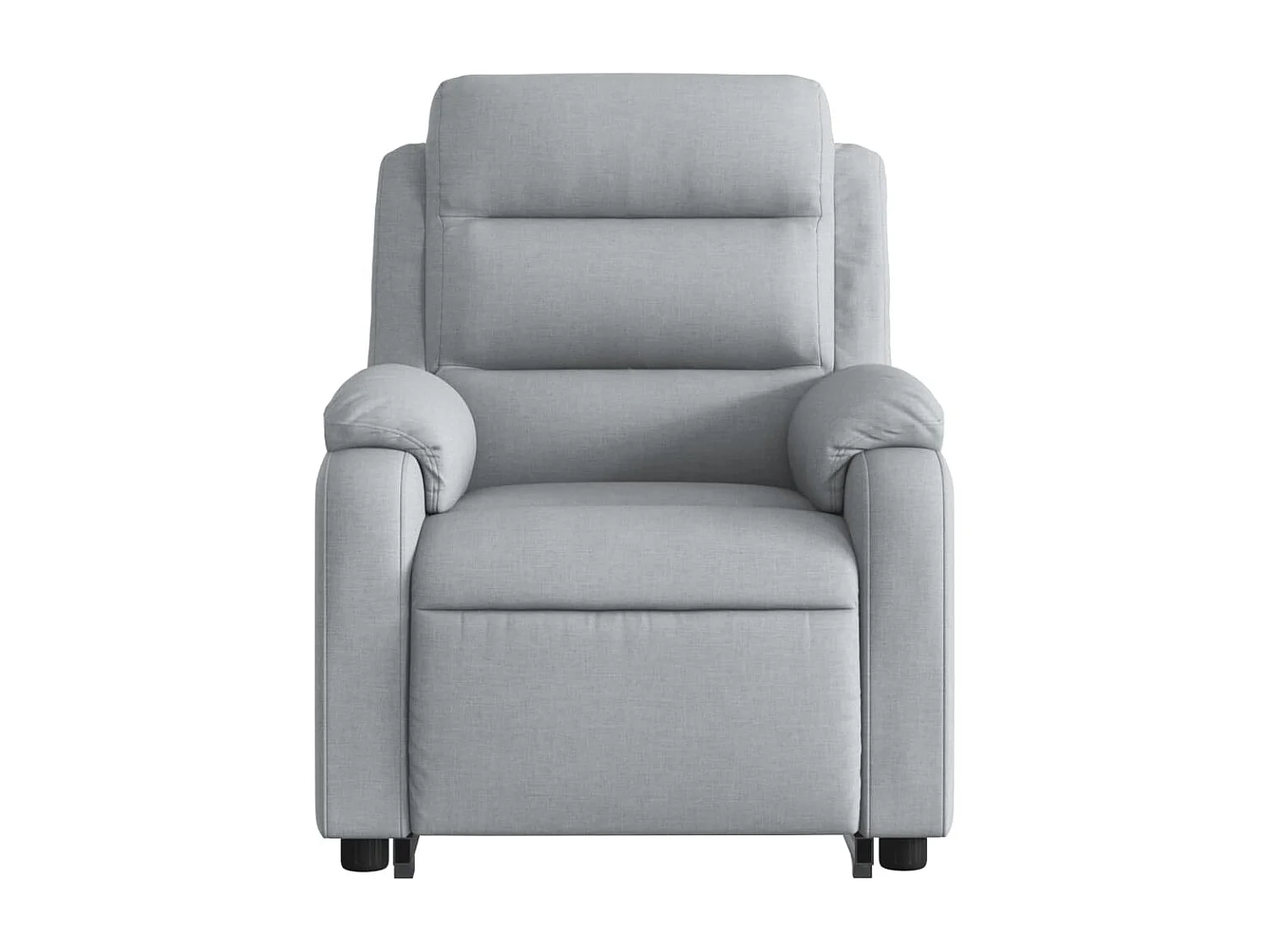 Fauteuil inclinable massant électrique Gris clair Tissu