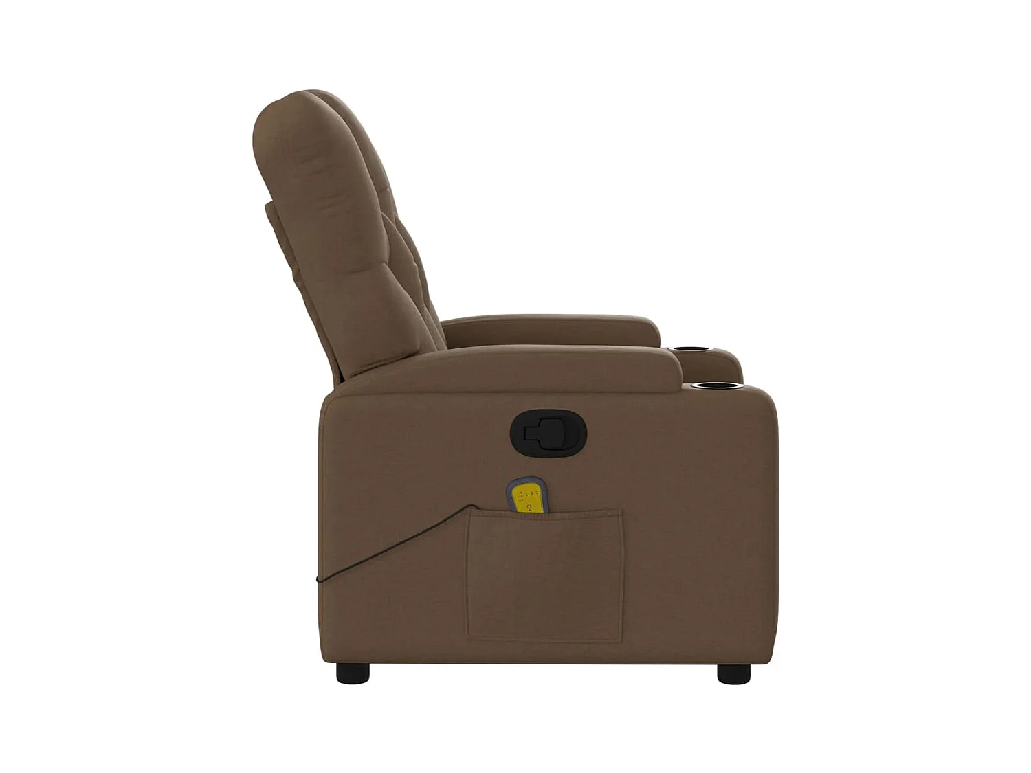 Fauteuil massant inclinable Marron Tissu