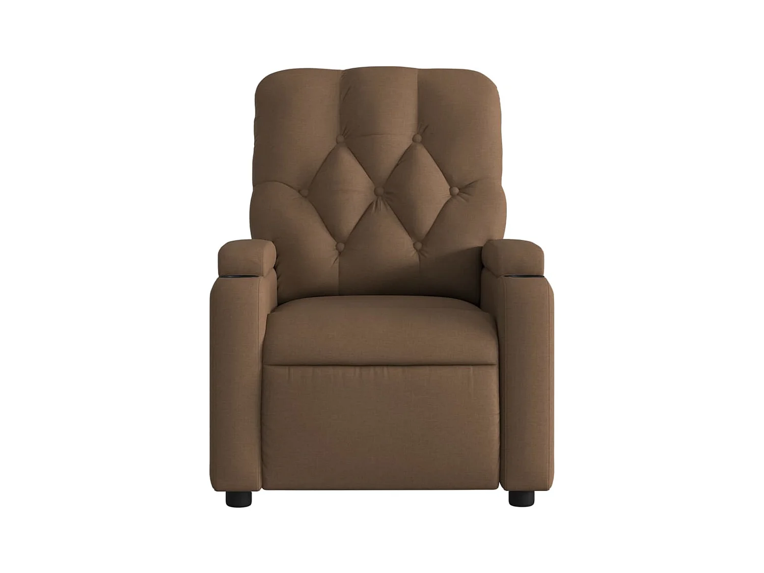 Fauteuil massant inclinable Marron Tissu