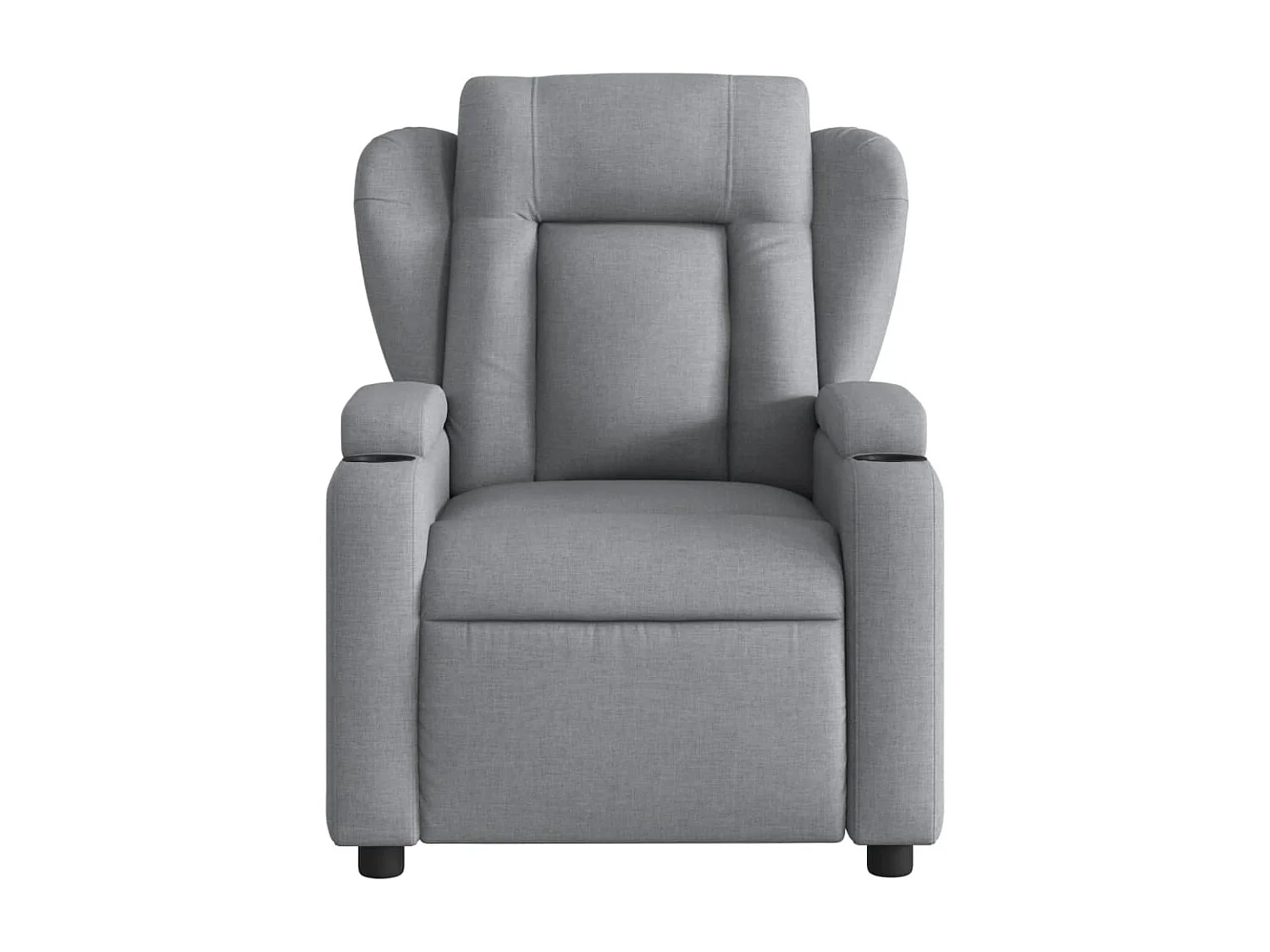 Fauteuil massant inclinable Gris clair Tissu