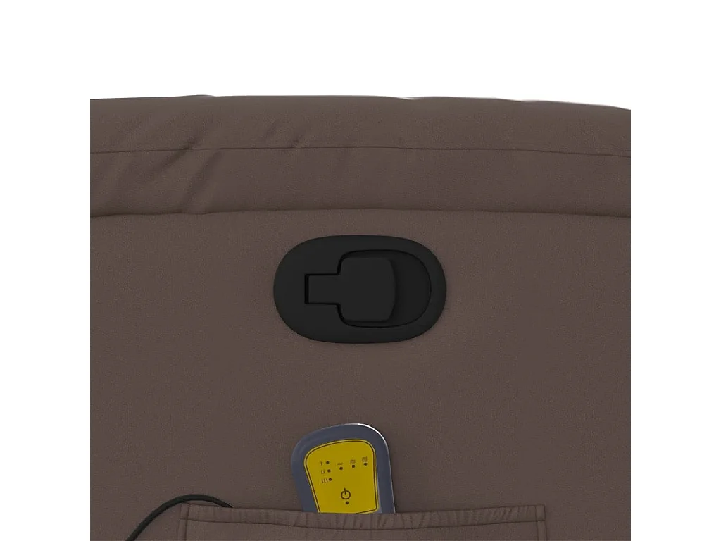 Fauteuil massant inclinable Marron Similicuir