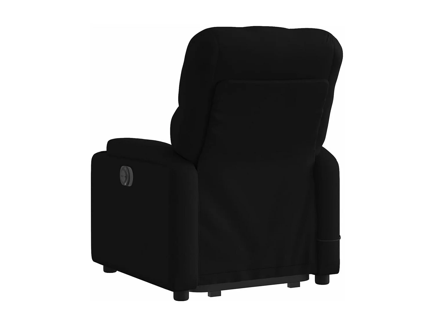 Fauteuil inclinable massant électrique Noir Tissu