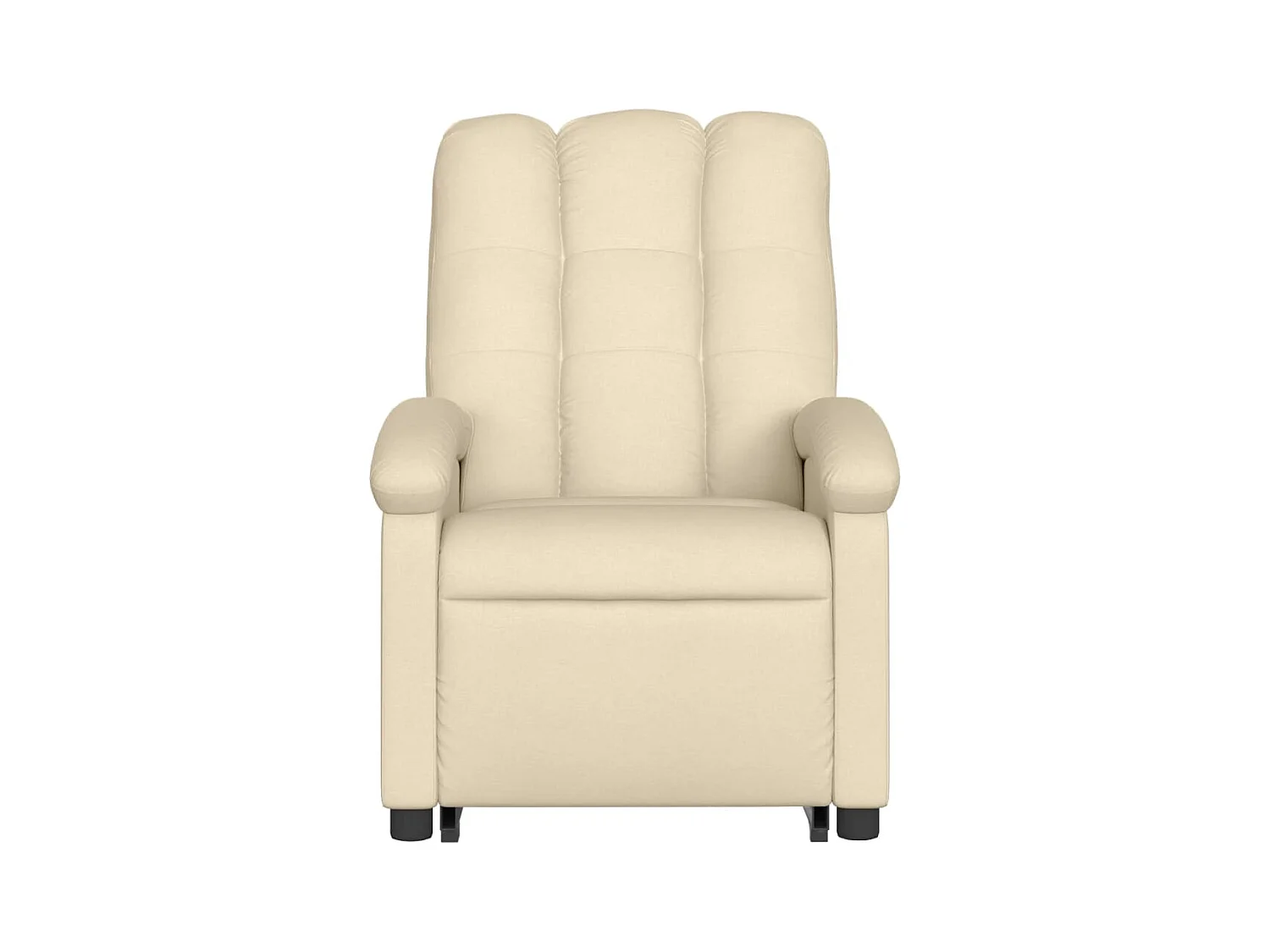 Fauteuil inclinable massant Crème Tissu