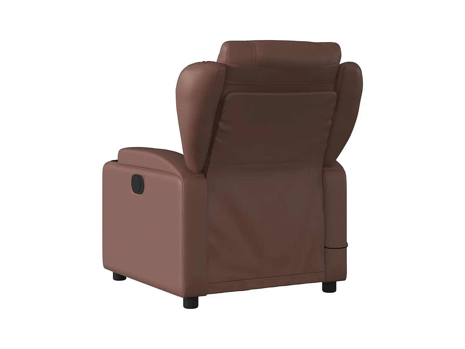 Fauteuil massant inclinable Marron Similicuir