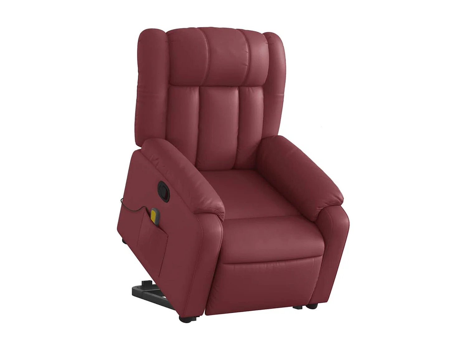 Fauteuil inclinable massant Rouge bordeaux Similicuir