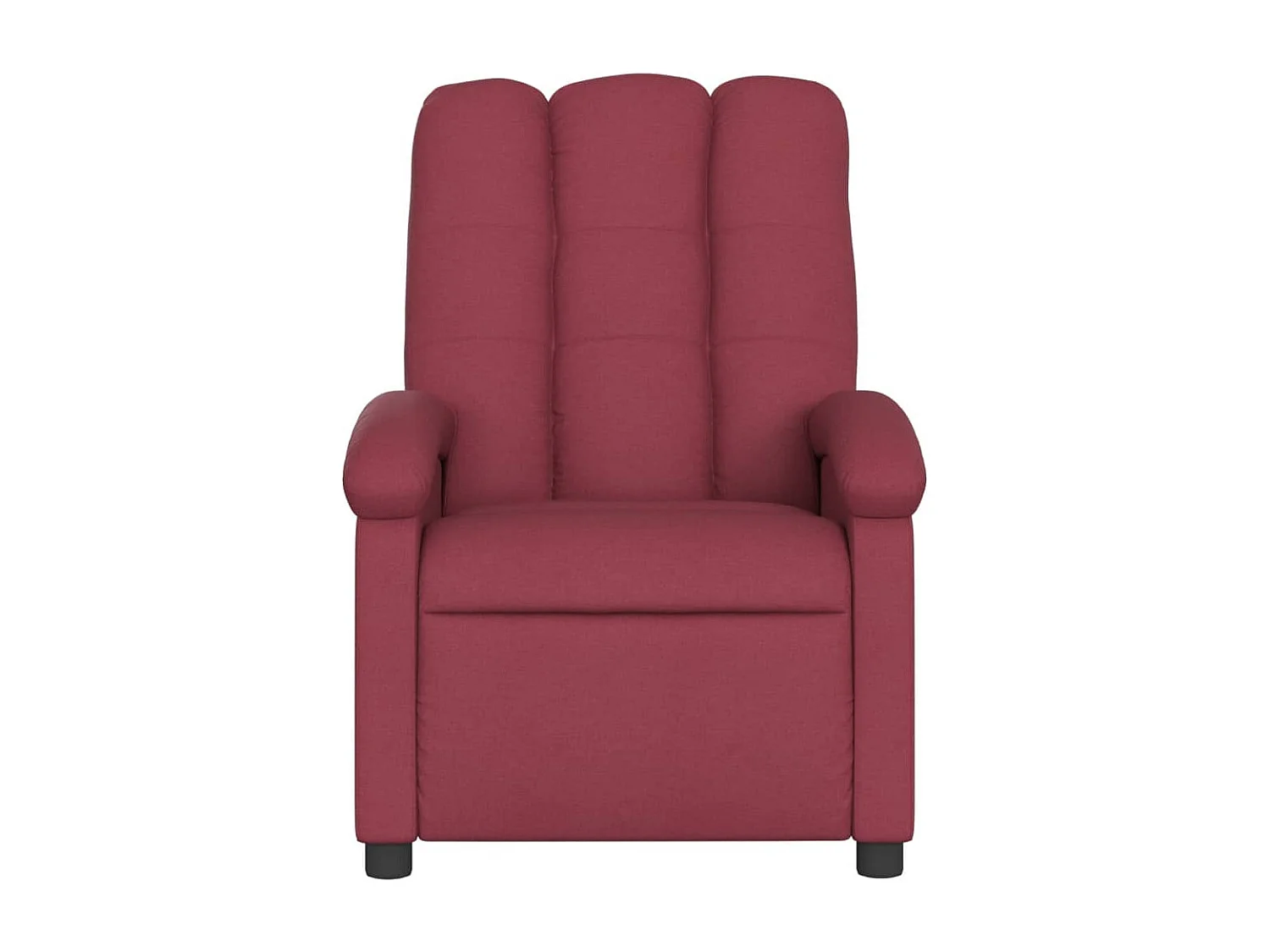 Fauteuil massant inclinable électrique Rouge bordeaux Tissu