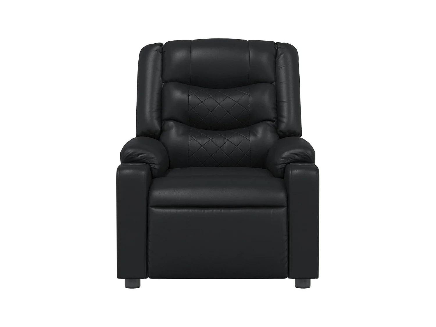 Fauteuil massant inclinable Noir Similicuir