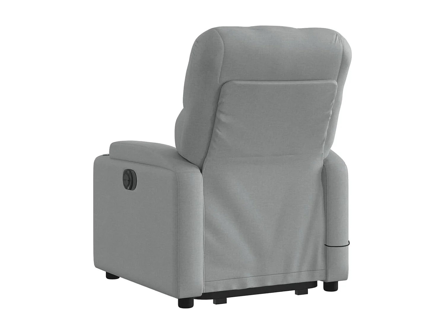 Sillón de masaje eléctrico reclinable elevable tela gris claro