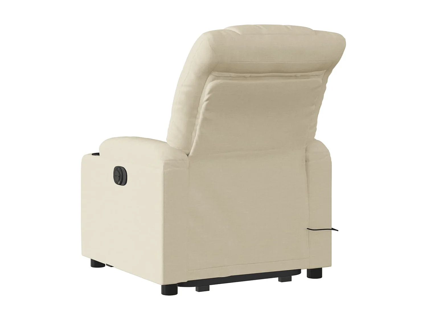 Fauteuil inclinable massant Crème Tissu