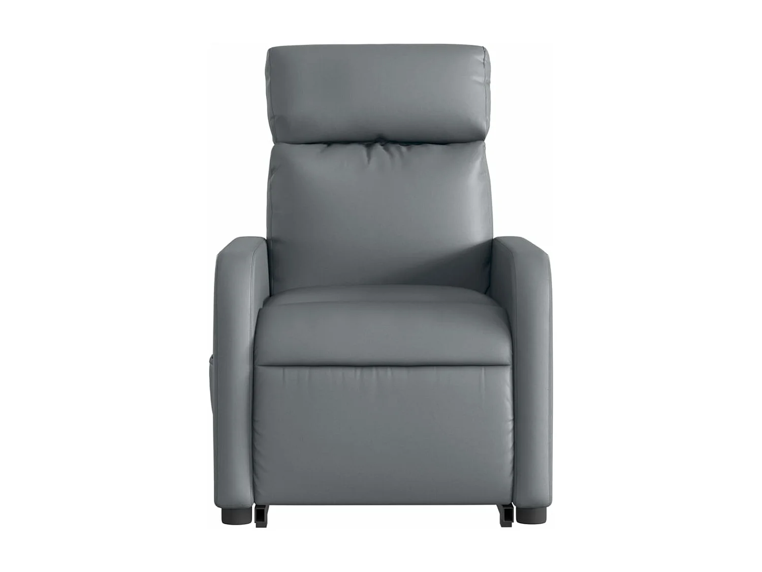 Fauteuil inclinable massant électrique gris similicuir