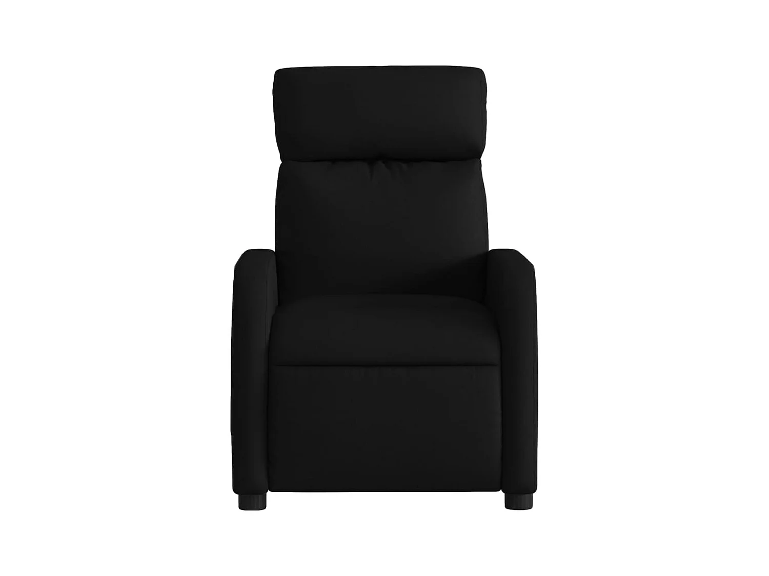 Fauteuil massant inclinable Noir Tissu