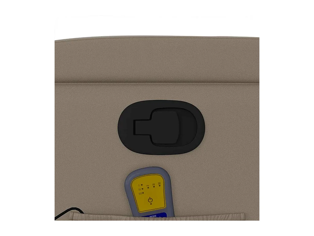 Fauteuil massant inclinable Cappuccino Similicuir