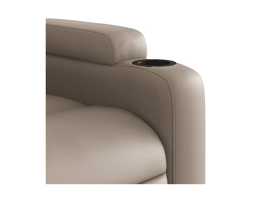 Fauteuil massant inclinable Cappuccino Similicuir
