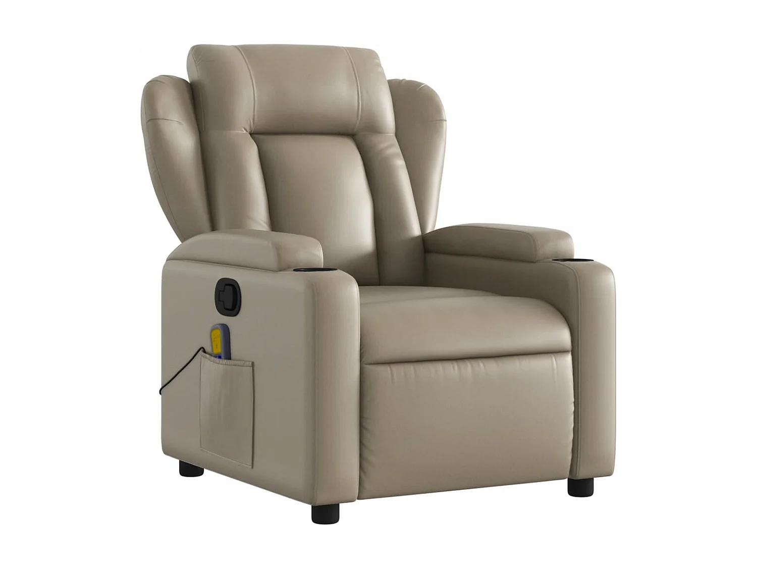 Fauteuil massant inclinable Cappuccino Similicuir