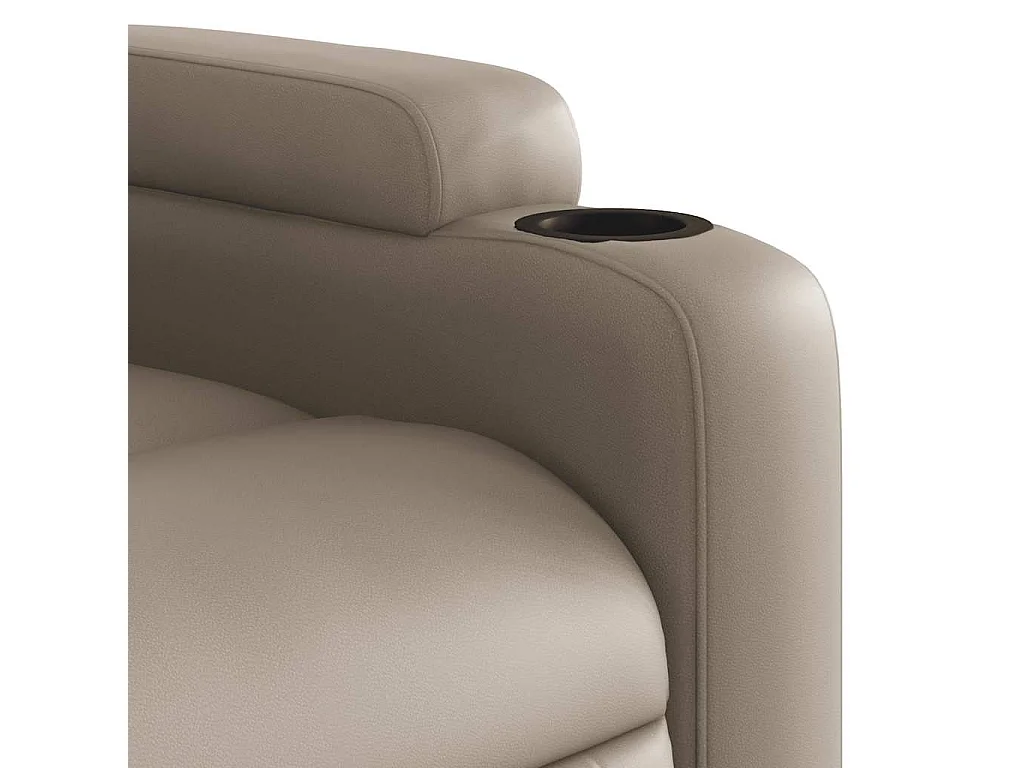 Fauteuil massant inclinable Cappuccino Similicuir