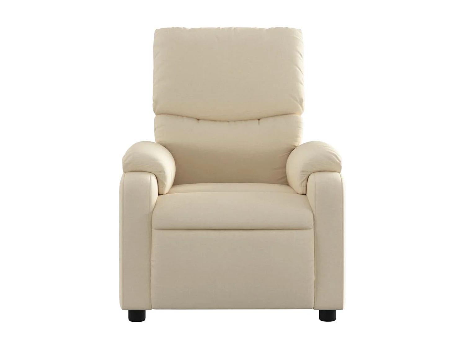 Fauteuil massant inclinable Crème Tissu