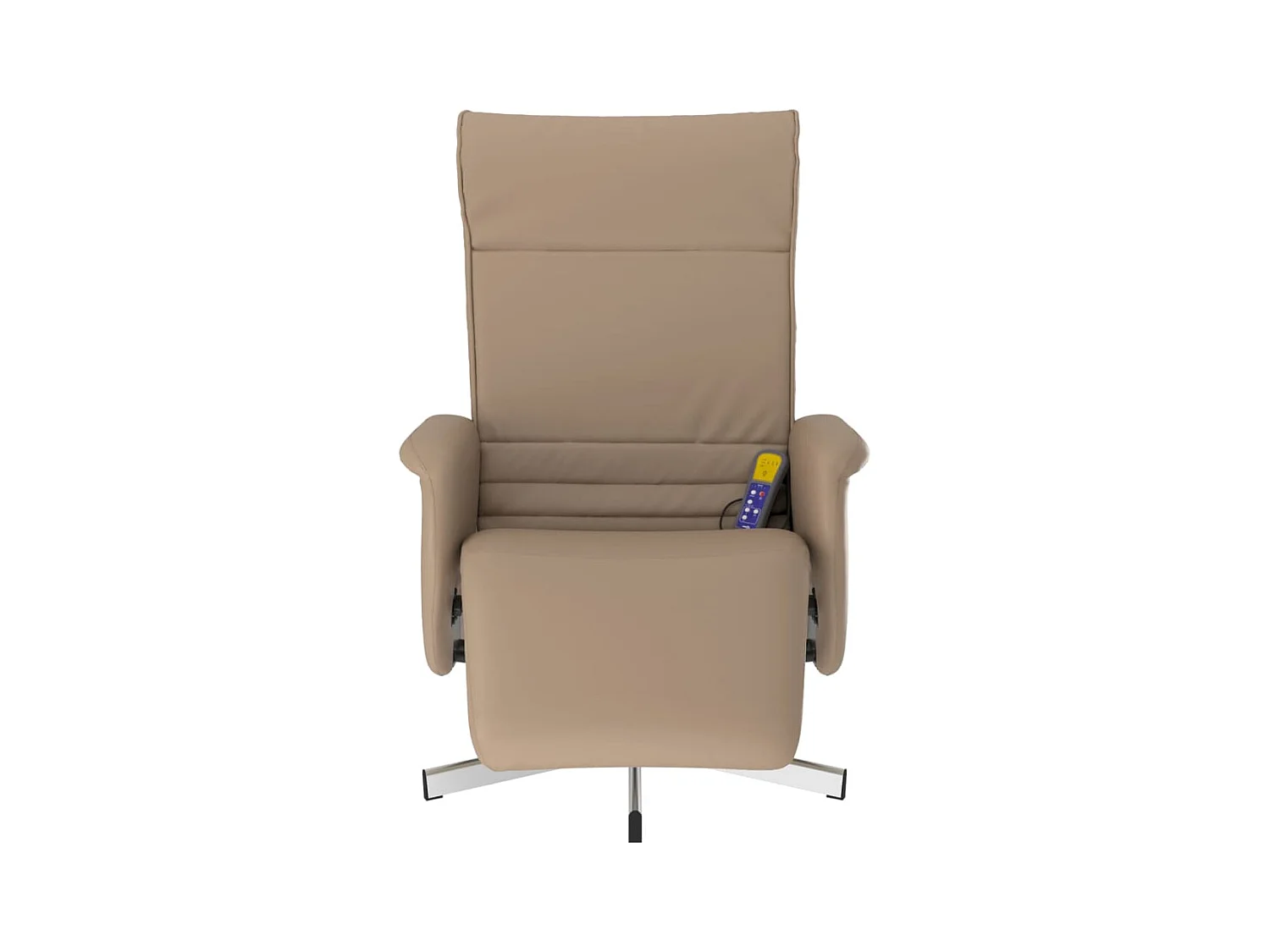 Fauteuil inclinable massant repose-pieds cappuccino