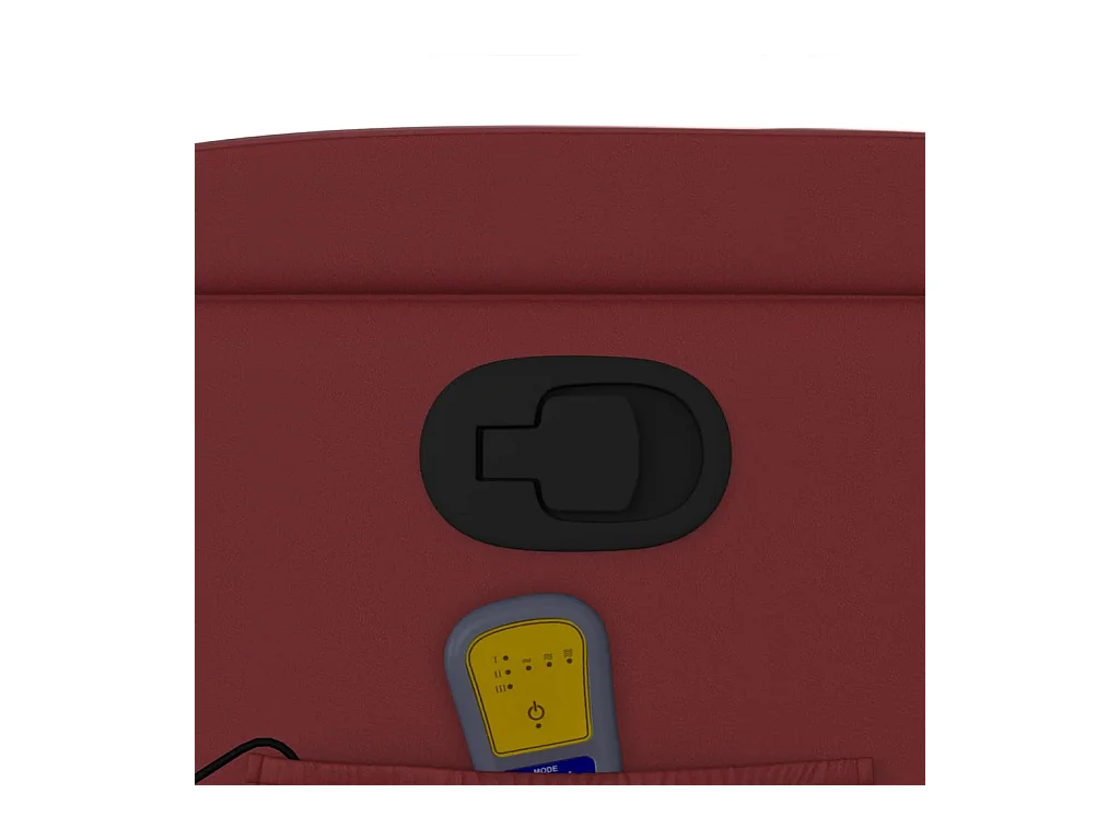 Fauteuil massant inclinable Rouge bordeaux Similicuir