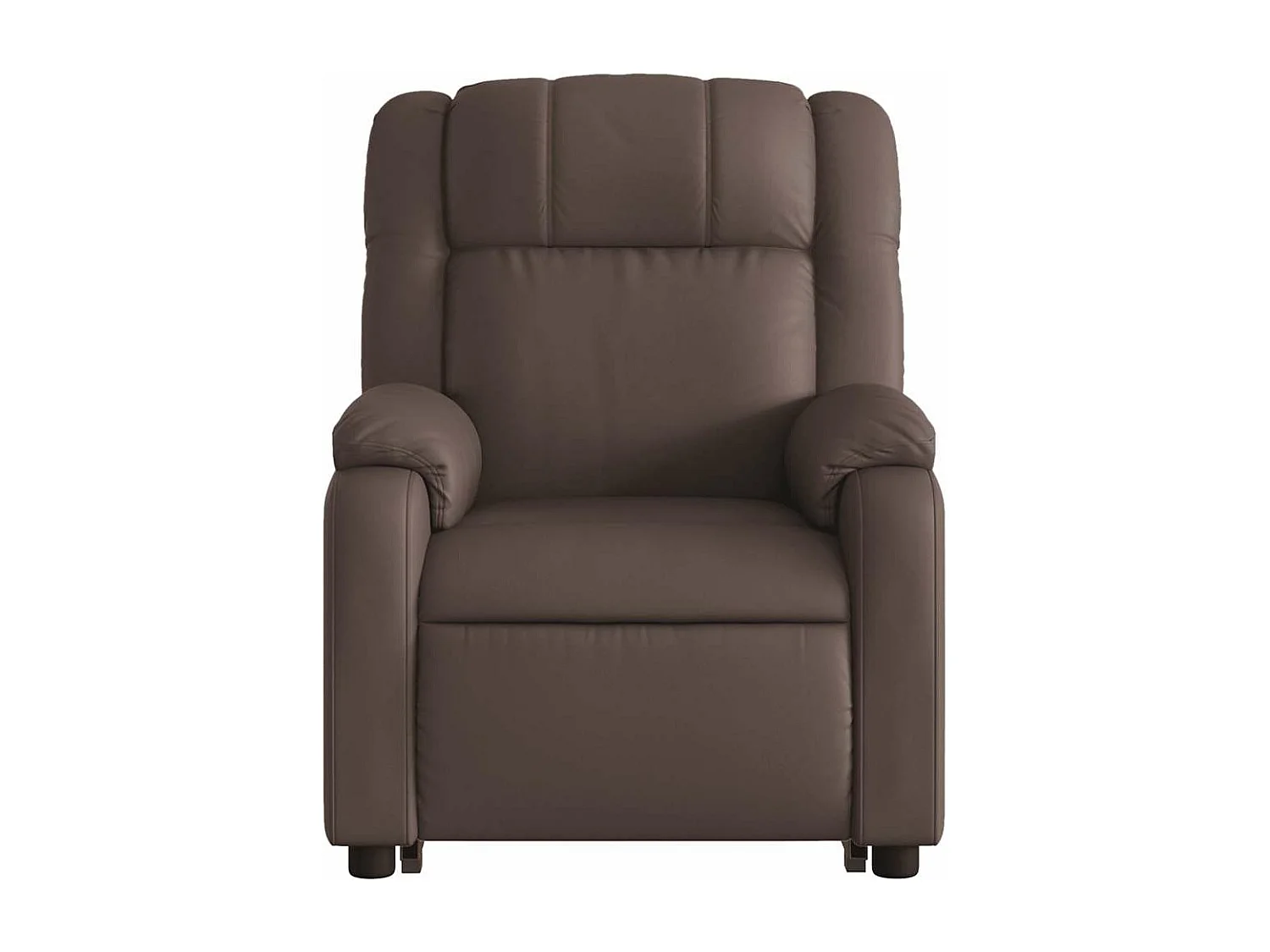 Fauteuil inclinable massant électrique marron similicuir