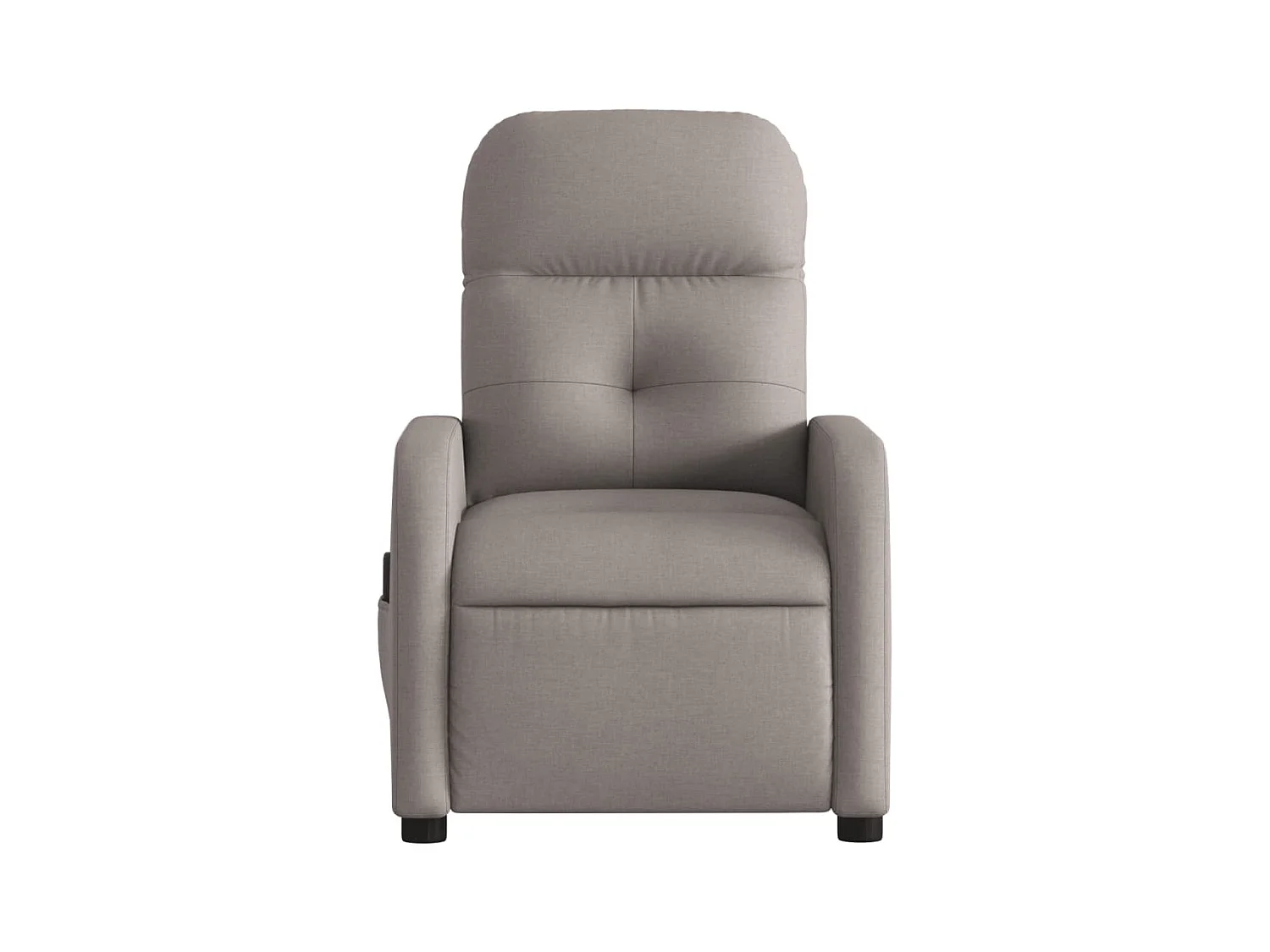 Fauteuil massant inclinable Taupe Tissu