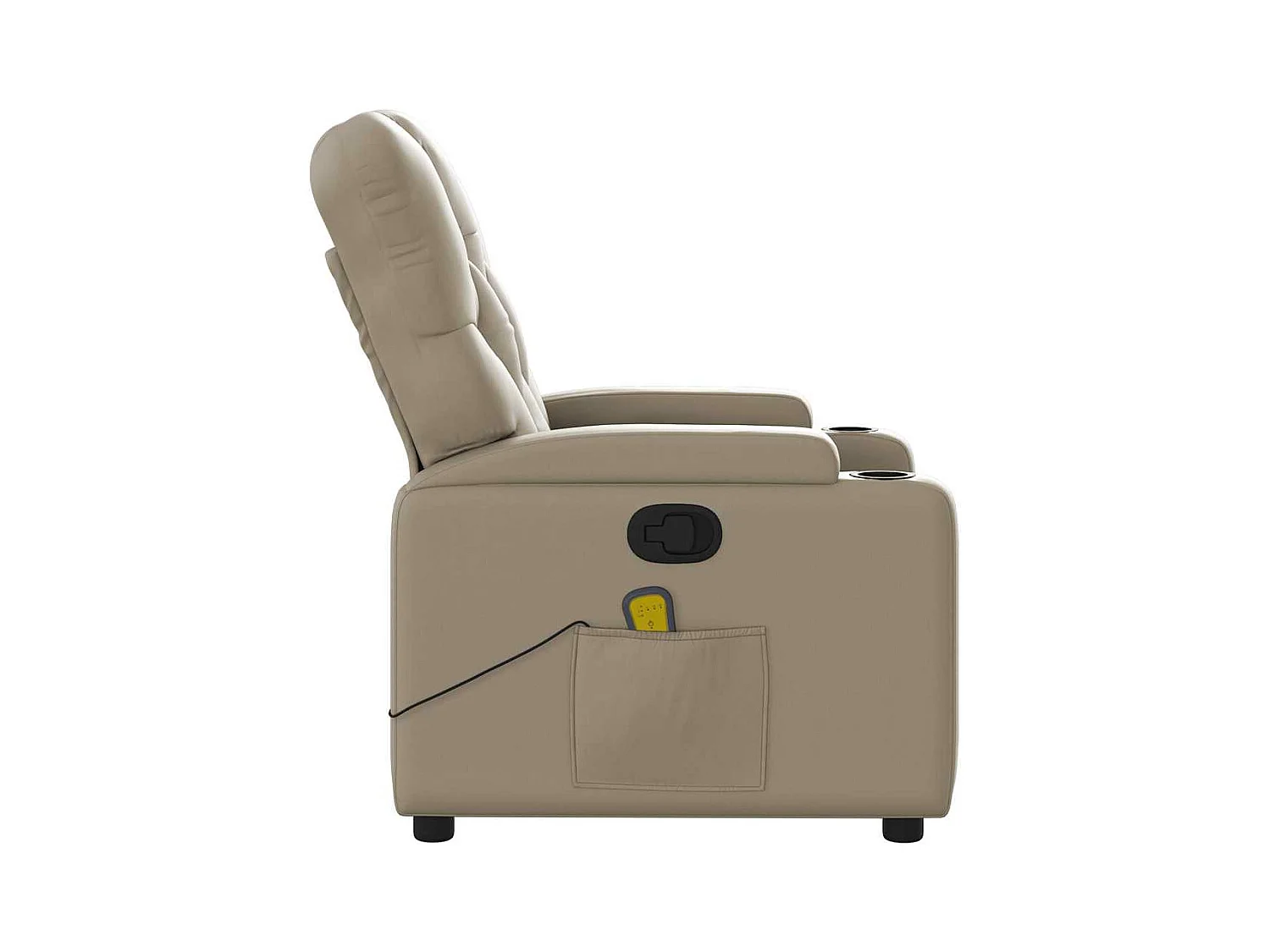 Fauteuil massant inclinable Cappuccino Similicuir