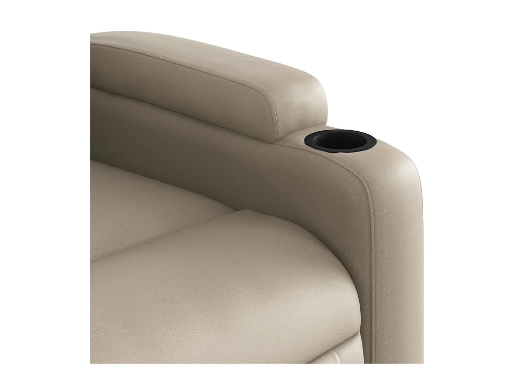 Fauteuil massant inclinable Cappuccino Similicuir