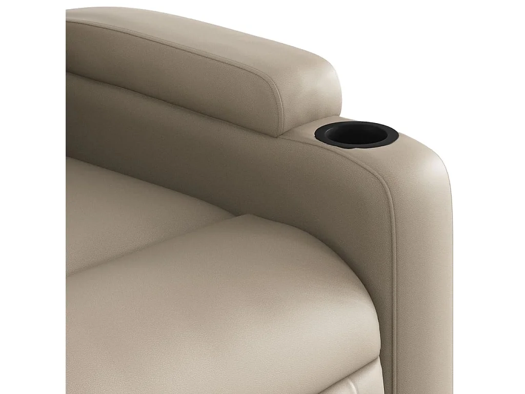 Fauteuil massant inclinable Cappuccino Similicuir