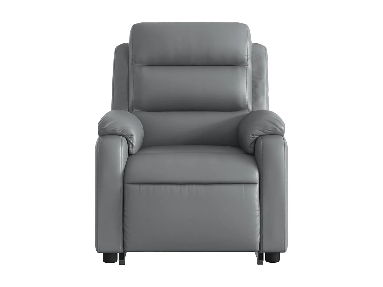 Fauteuil inclinable massant électrique gris similicuir