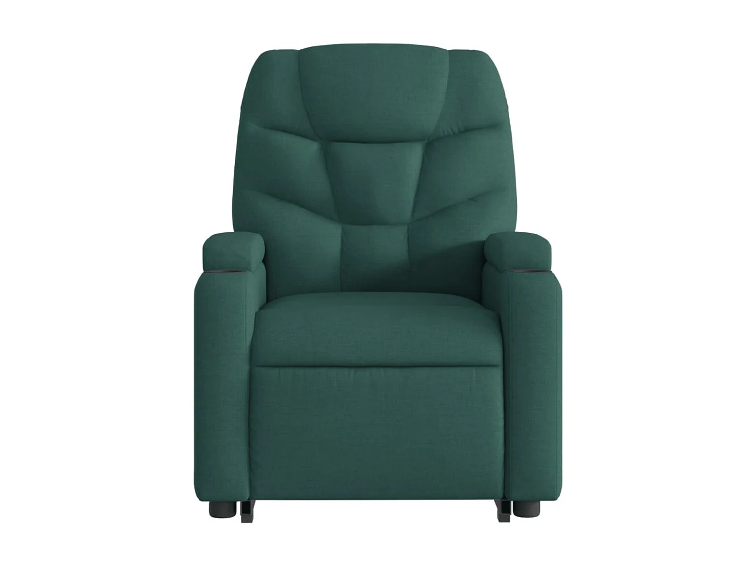 Fauteuil inclinable massant Vert foncé Tissu