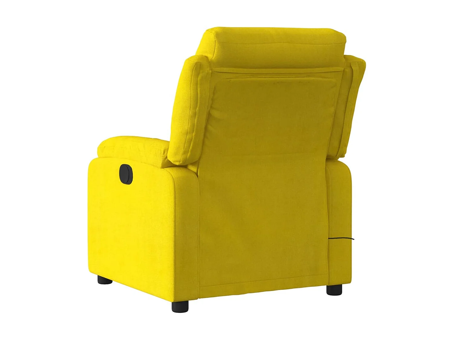 Fauteuil inclinable massant électrique jaune velours