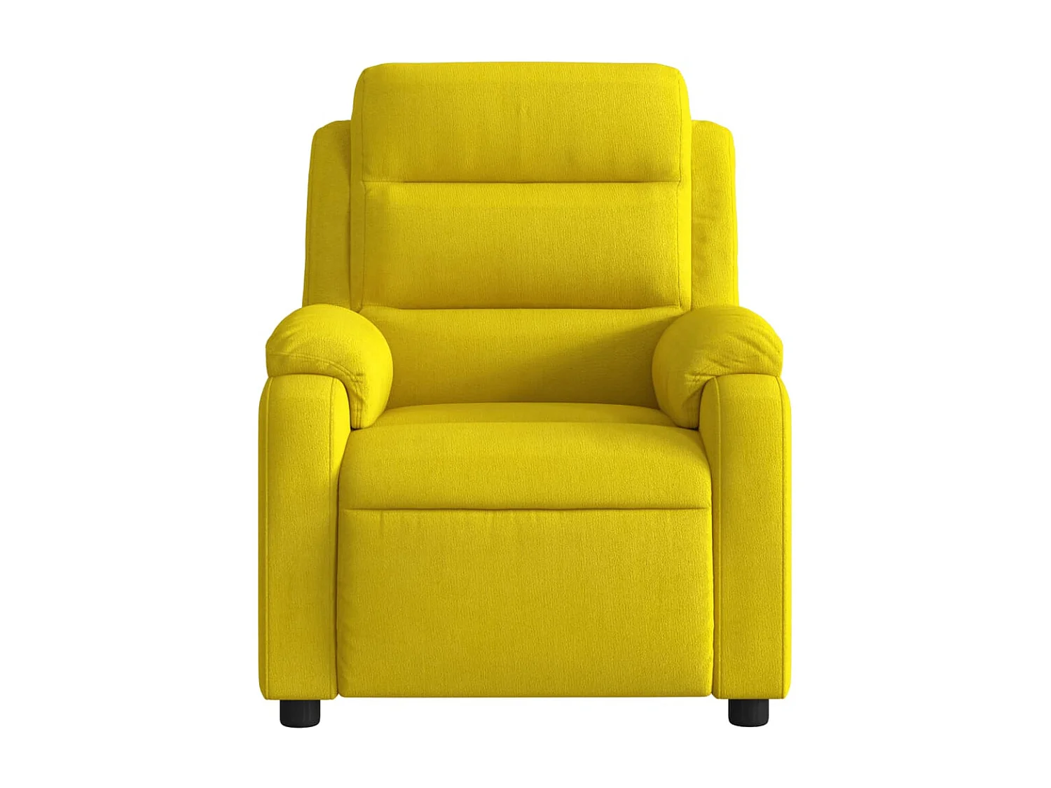 Fauteuil inclinable massant électrique jaune velours