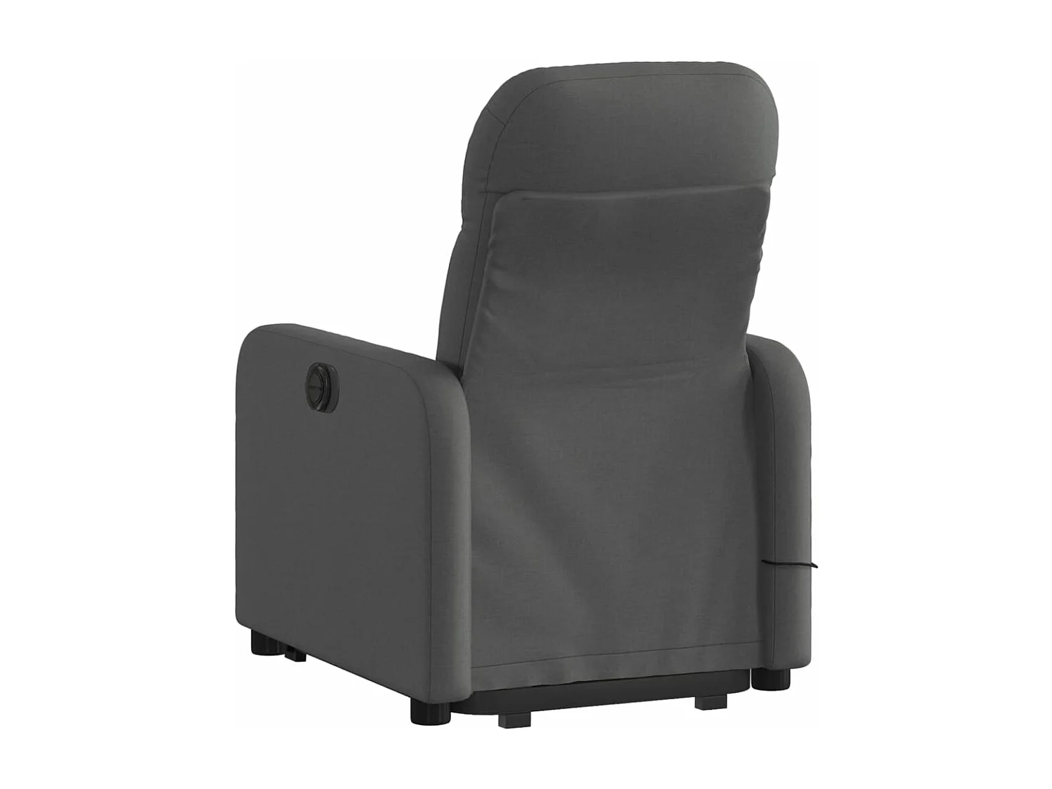 Fauteuil inclinable massant électrique Gris foncé Tissu