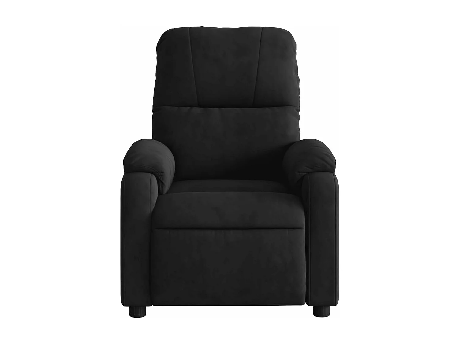 Massagestoel microvezelstof zwart