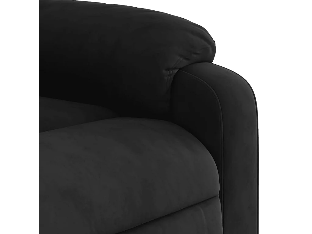 Massagestoel microvezelstof zwart