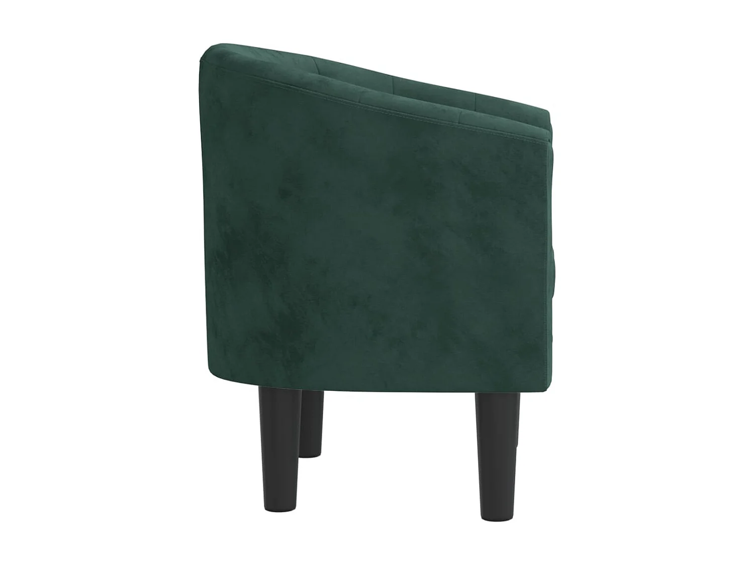 Fauteuil massant vert foncé velours