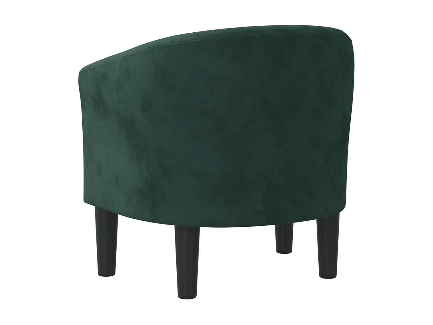 Fauteuil massant vert foncé velours