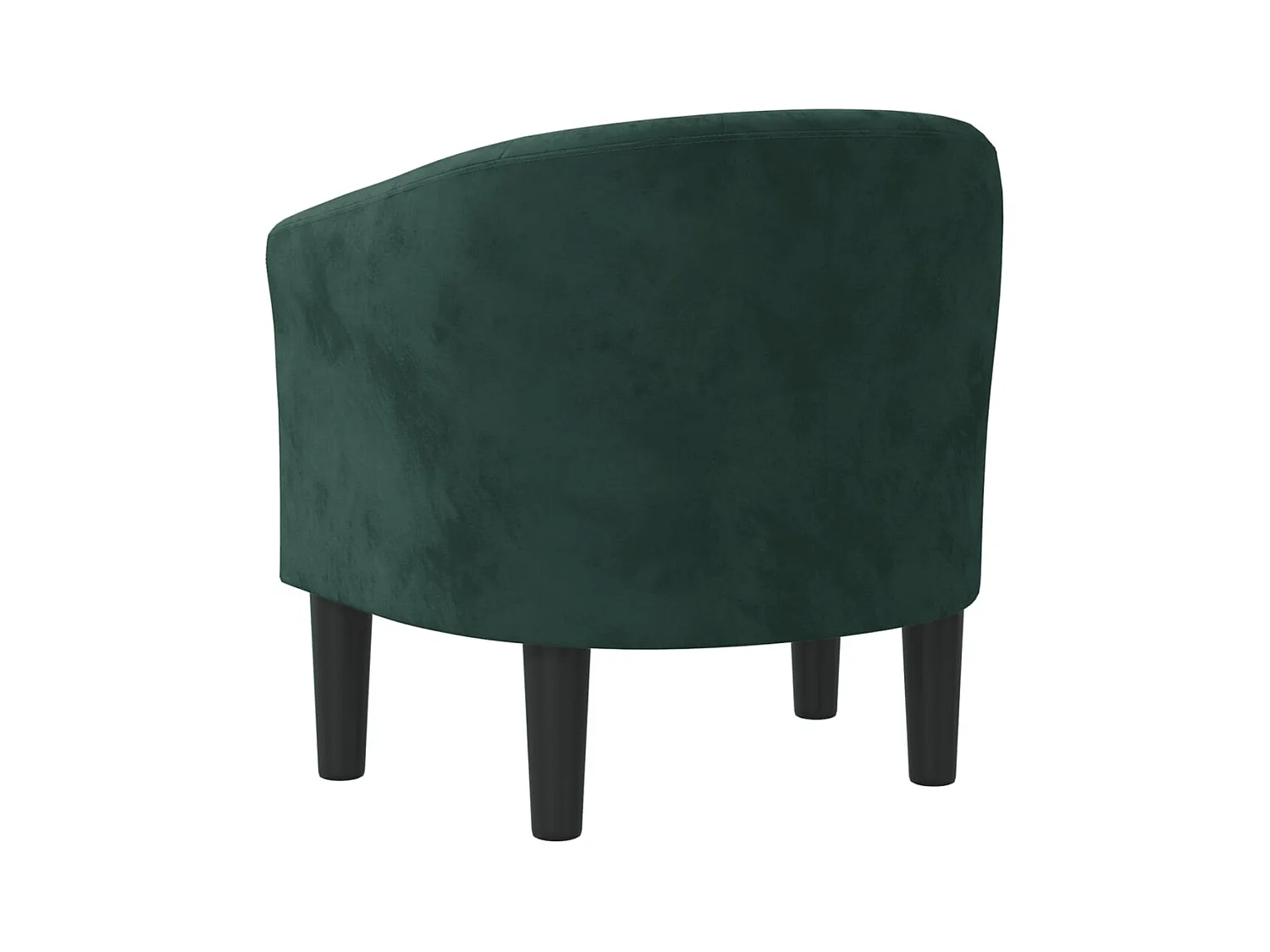 Fauteuil massant vert foncé velours
