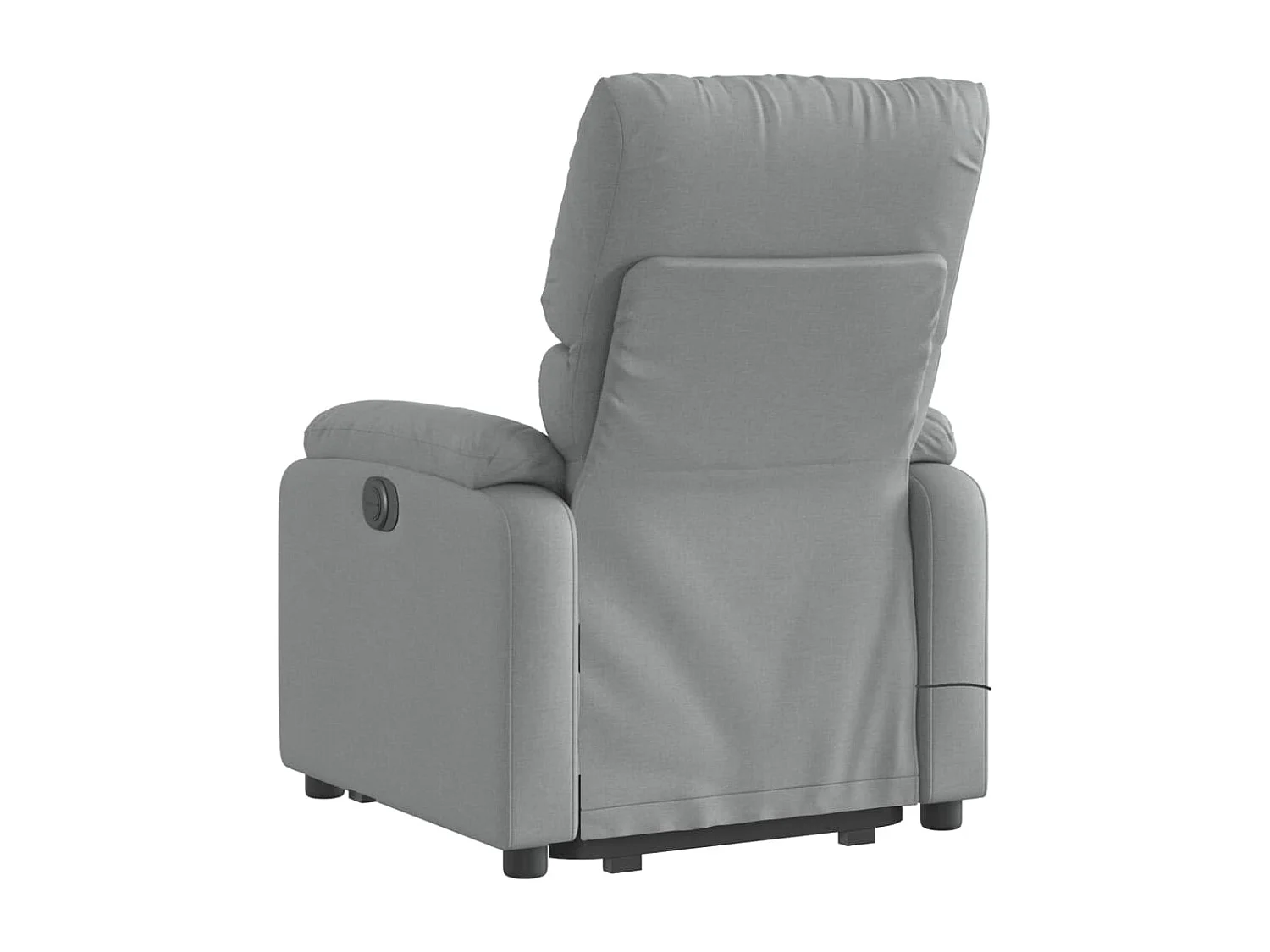 Fauteuil inclinable massant électrique Gris clair Tissu